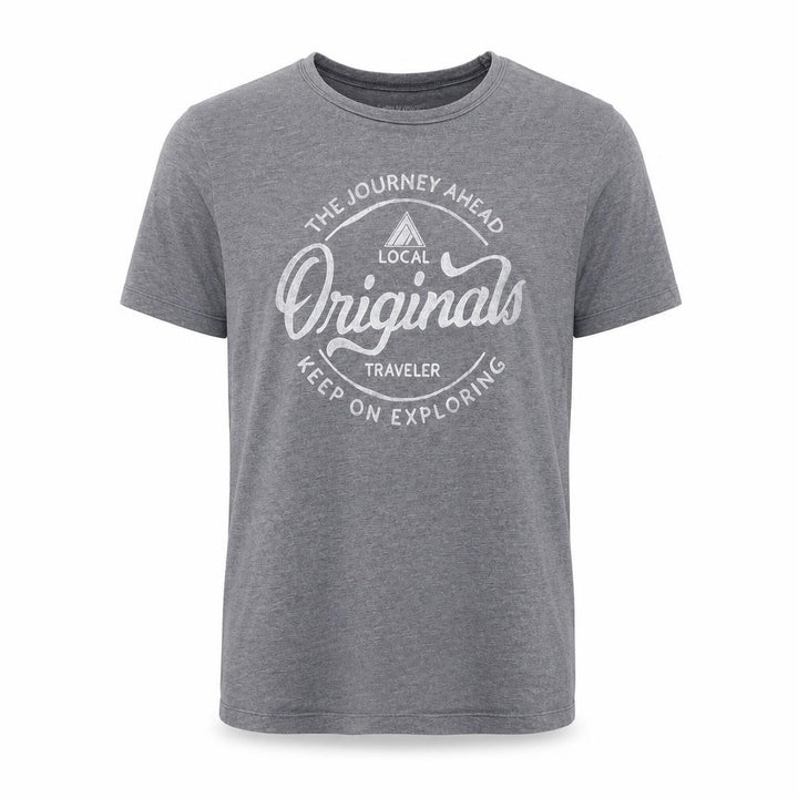 Jack & Jones Men's Grey Graphic Slim T-Shirt, Size S