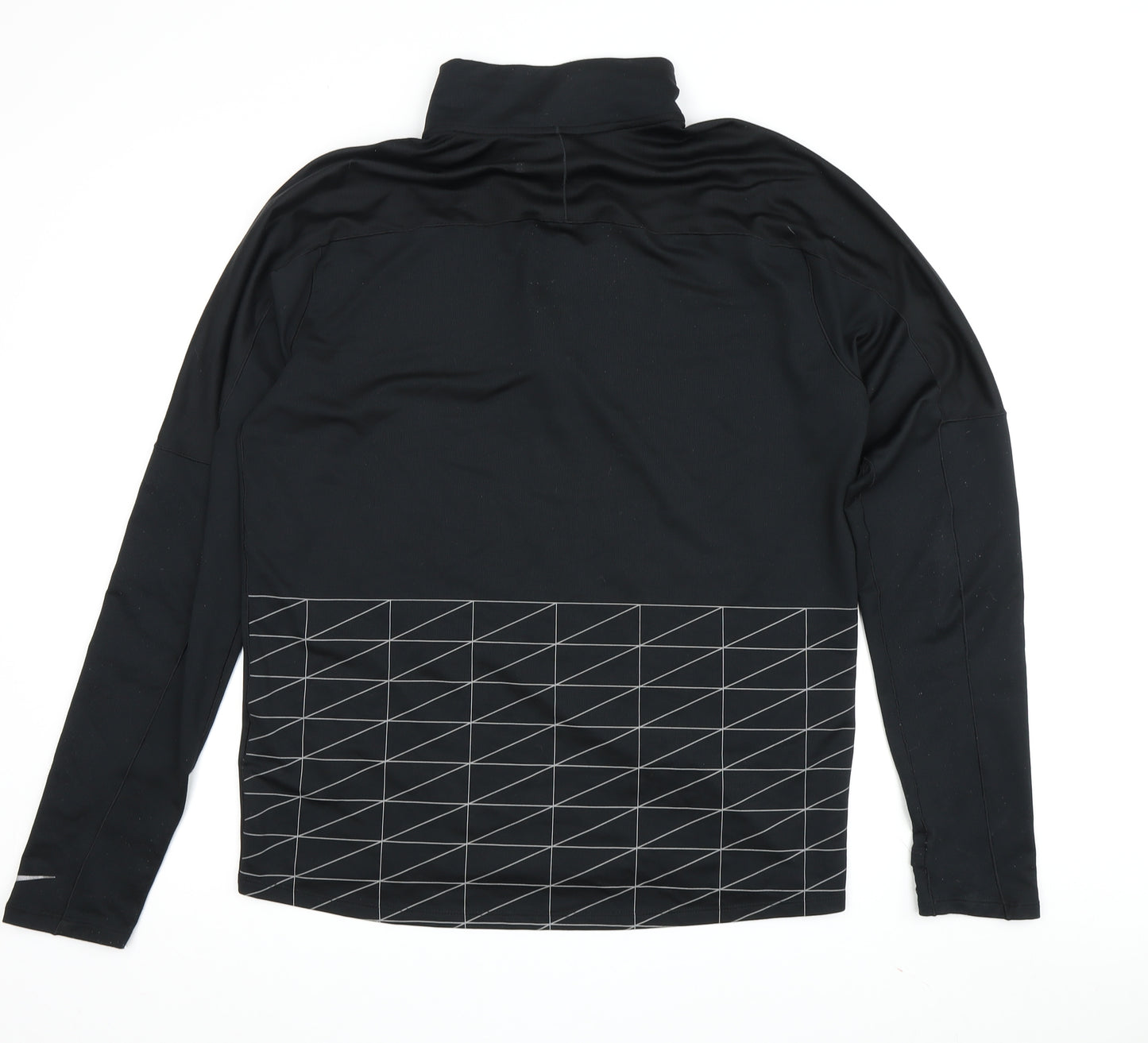 Nike Men's Black Long Sleeve Pullover Hoodie - Size M