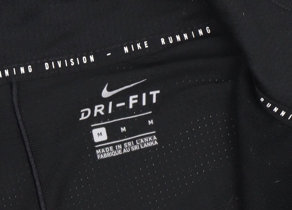 Nike Men's Black Long Sleeve Pullover Hoodie - Size M