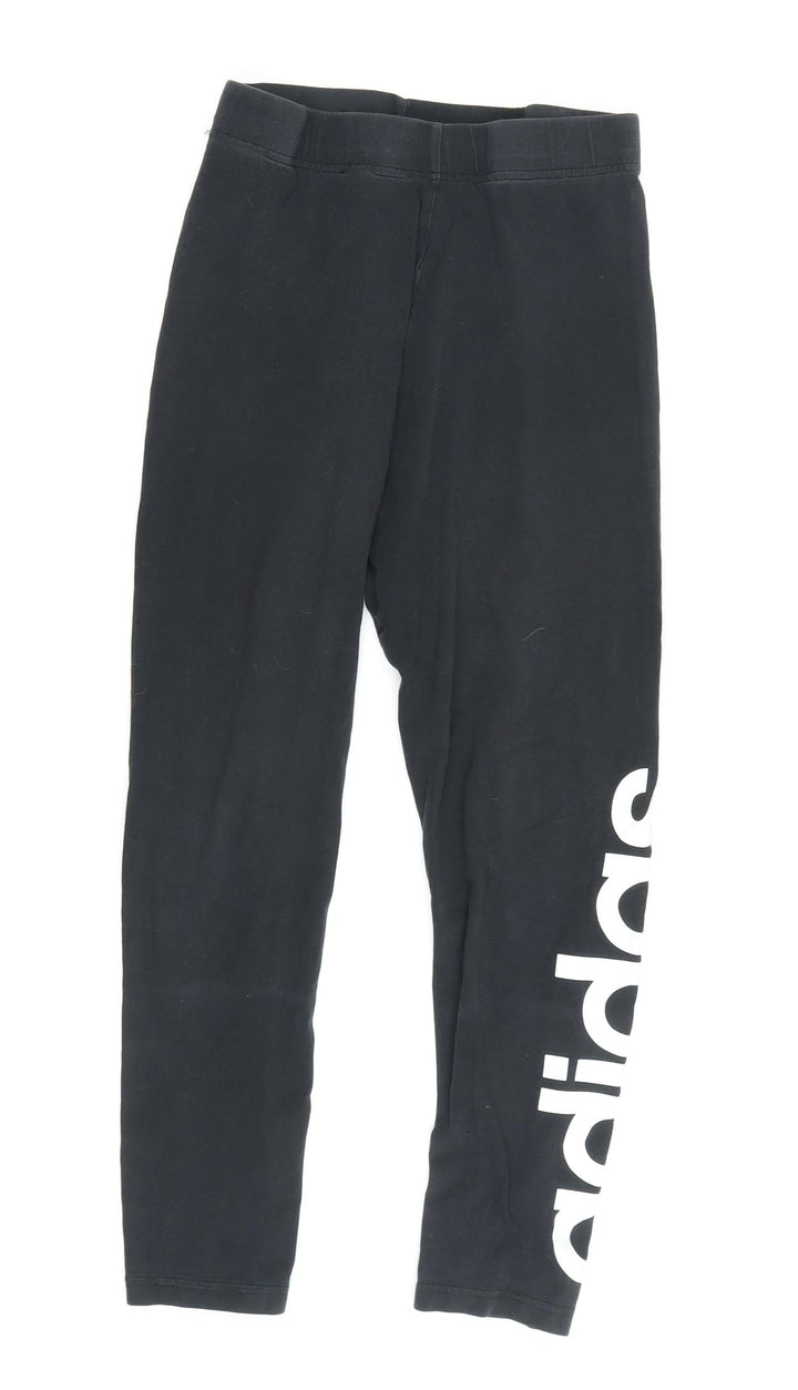 Adidas Girls Black XS Leggings for Comfort & Style