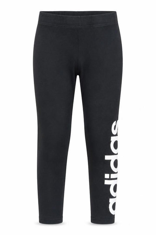 Front view of Adidas girls’ black xs leggings for comfort & style