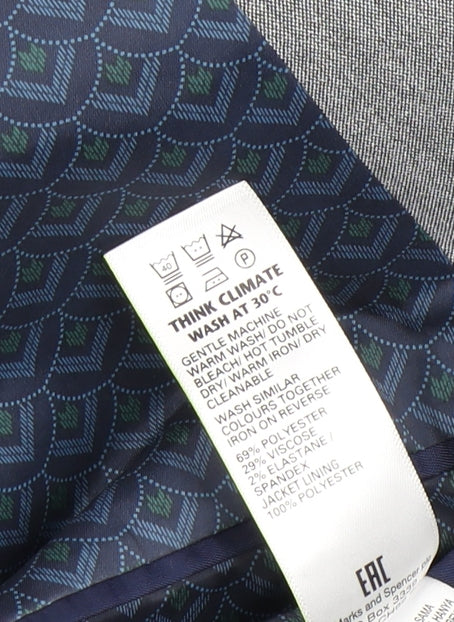 Marks and Spencer Men’s Grey Slim Fit Blazer 40L