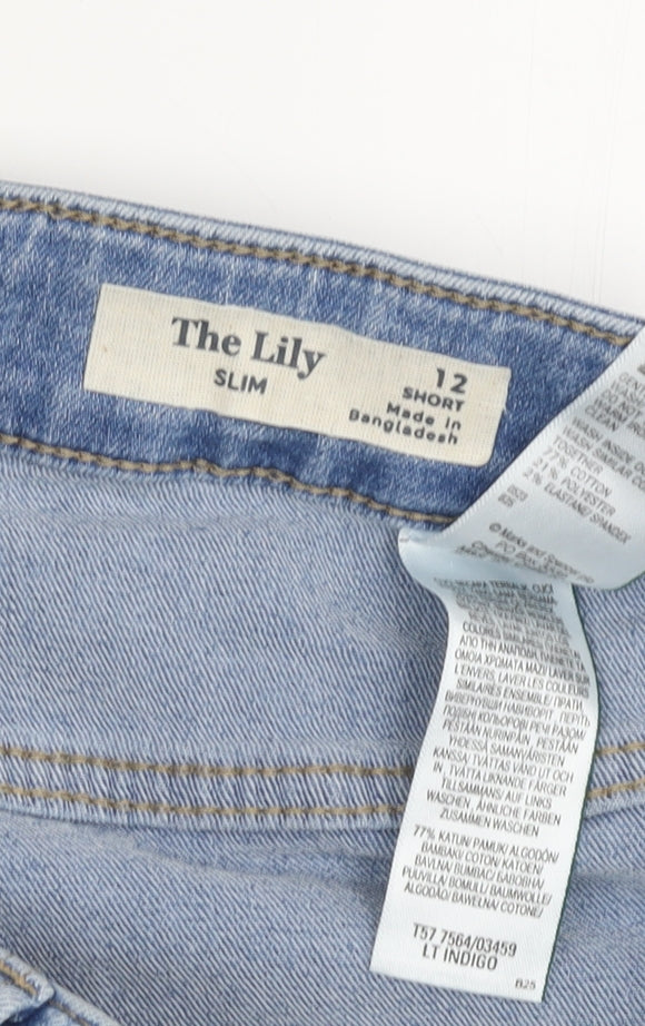 The Lily Women’s Blue Slim Jeans Size 12 Short