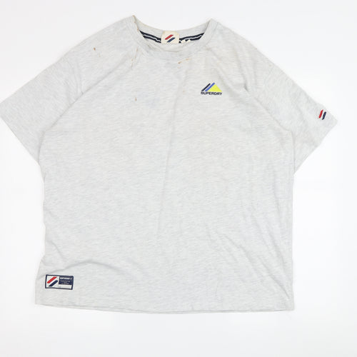 Superdry Women's Grey Basic T-Shirt Size 16