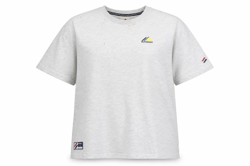 Superdry Women's Grey Basic T-Shirt Size 16