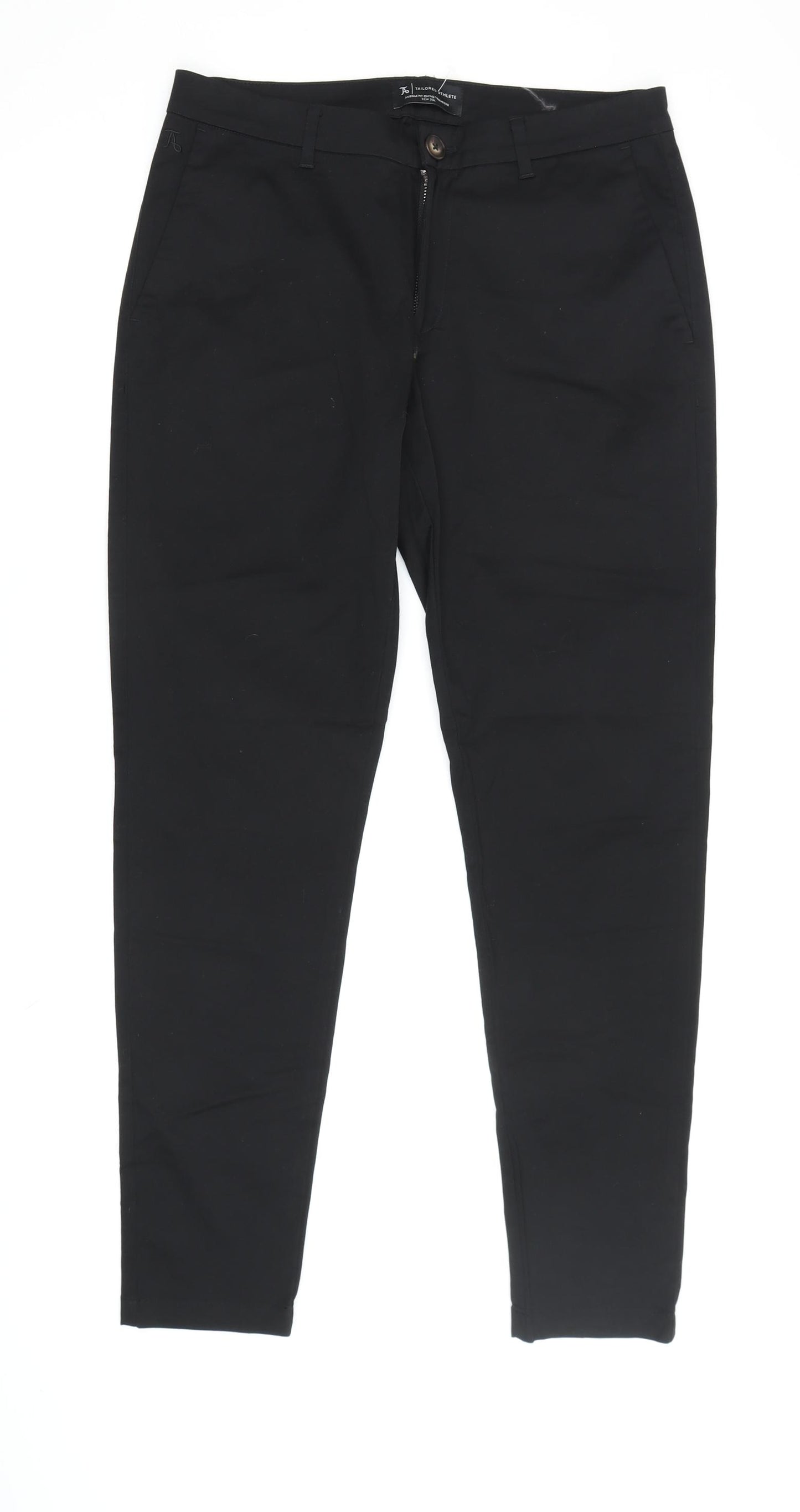 Tailored Athlete Men's Black Athletic Chino Trousers