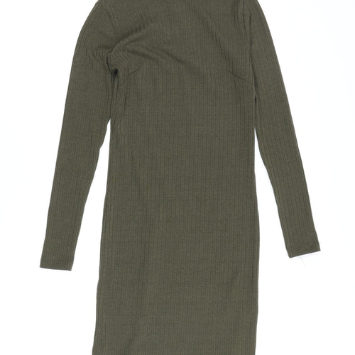 Brave Soul Women's XS Green Bodycon Dress