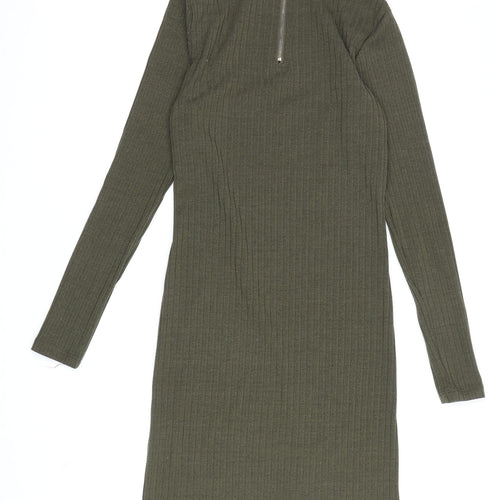 Brave Soul Women's XS Green Bodycon Dress