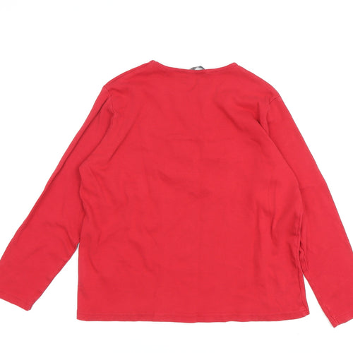 ISLE Essentials Women's Red Christmas T-Shirt M