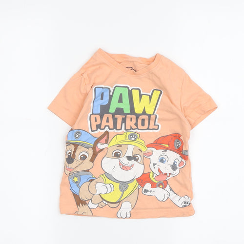 Nickelodeon Paw Patrol Boys Orange T-Shirt 2-3 Years