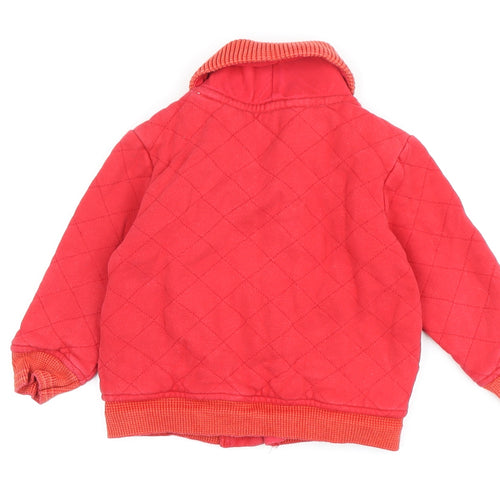 Baker Boys Red Quilted Jacket 2-3 Years Casual Winter Coat