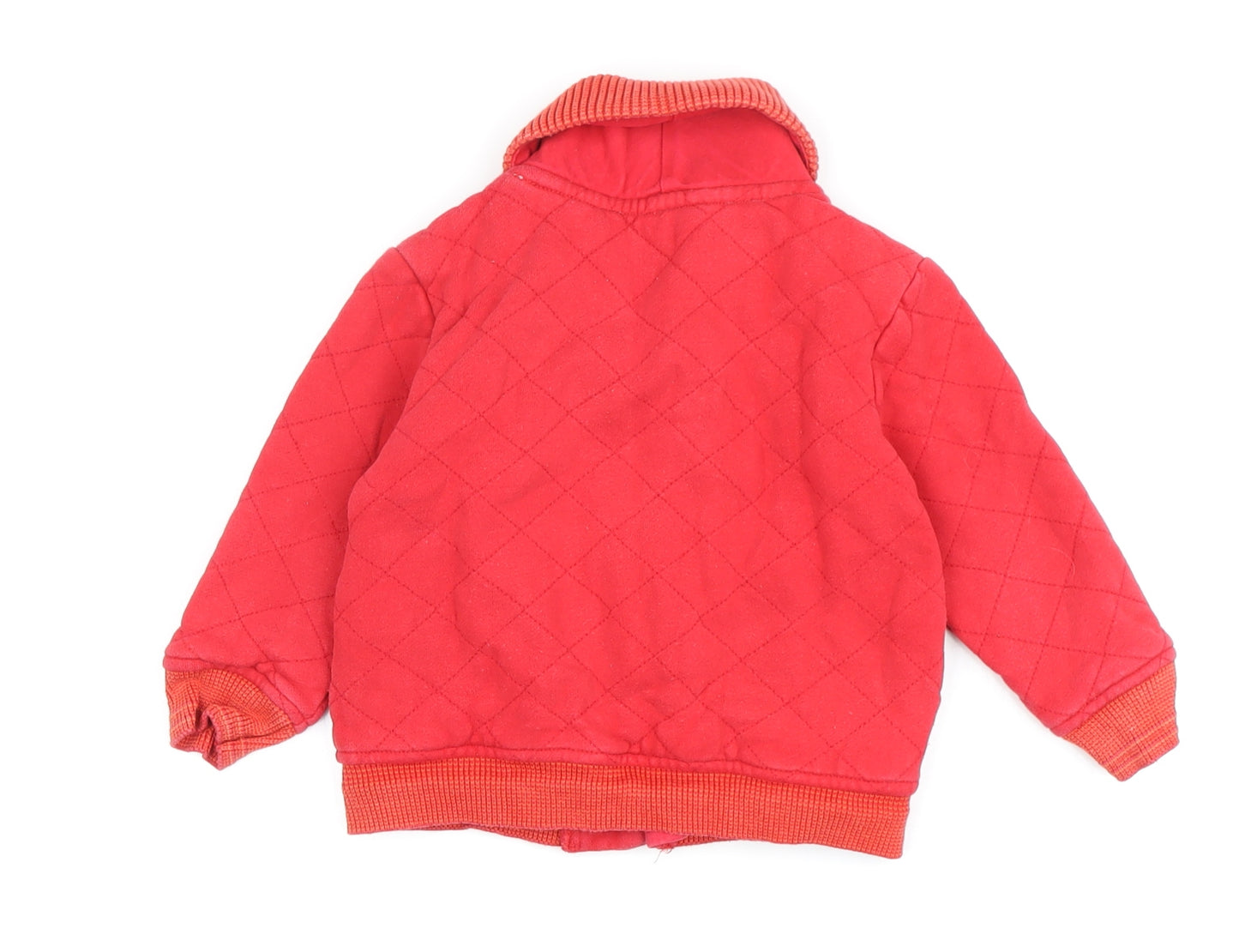 Baker Boys Red Quilted Jacket 2-3 Years Casual Winter Coat