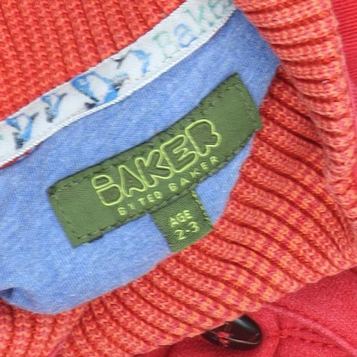 Baker Boys Red Quilted Jacket 2-3 Years Casual Winter Coat