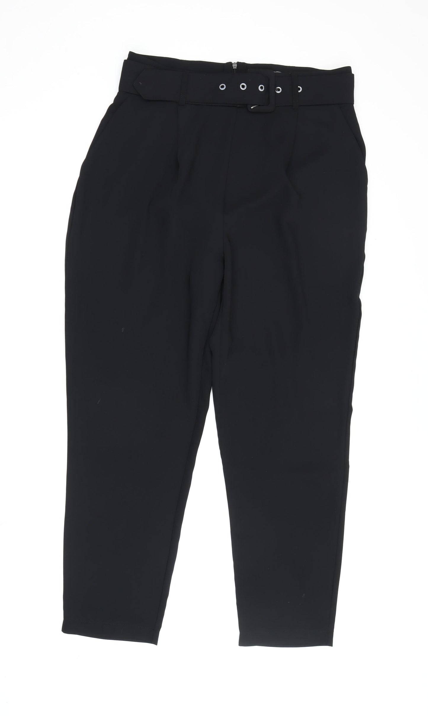 Sosandar Women’s Black Paperbag Trousers Size 12