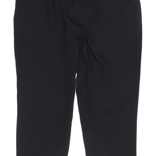 Sosandar Women’s Black Paperbag Trousers Size 12