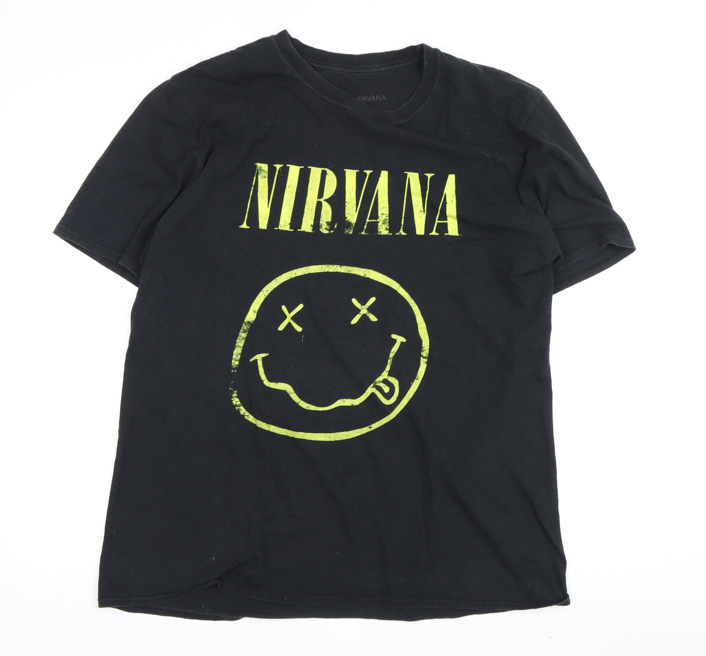 Nirvana Men's Black Music T-Shirt Size S