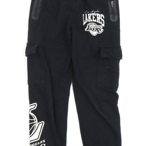 NBA Boys Black Joggers 9 Years - Basketball Casual Trousers