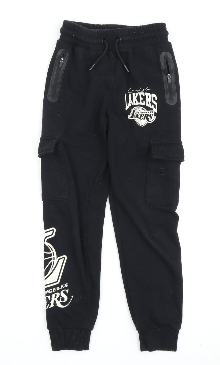 NBA Boys Black Joggers 9 Years - Basketball Casual Trousers