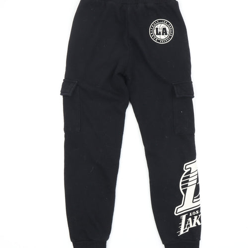 NBA Boys Black Joggers 9 Years - Basketball Casual Trousers