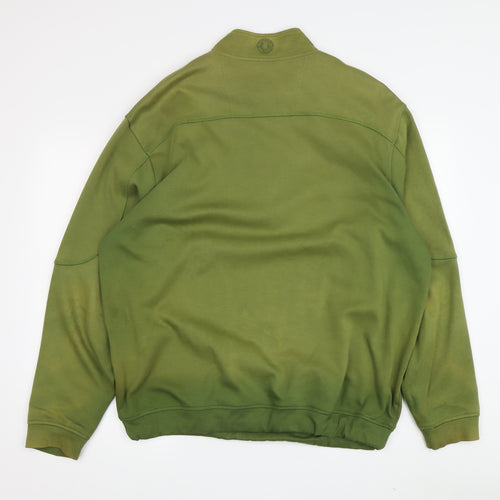 Glenmuir Men's Green 1/4 Zip Sweatshirt L