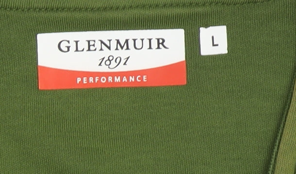 Glenmuir Men's Green 1/4 Zip Sweatshirt L