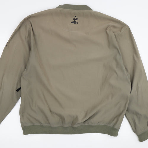 Proquip Men's Green V-Neck Sweatshirt L