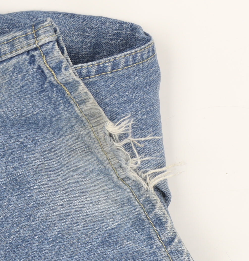 Blue Harbour Men's Straight Jeans, Blue, Size 32, Light Wash