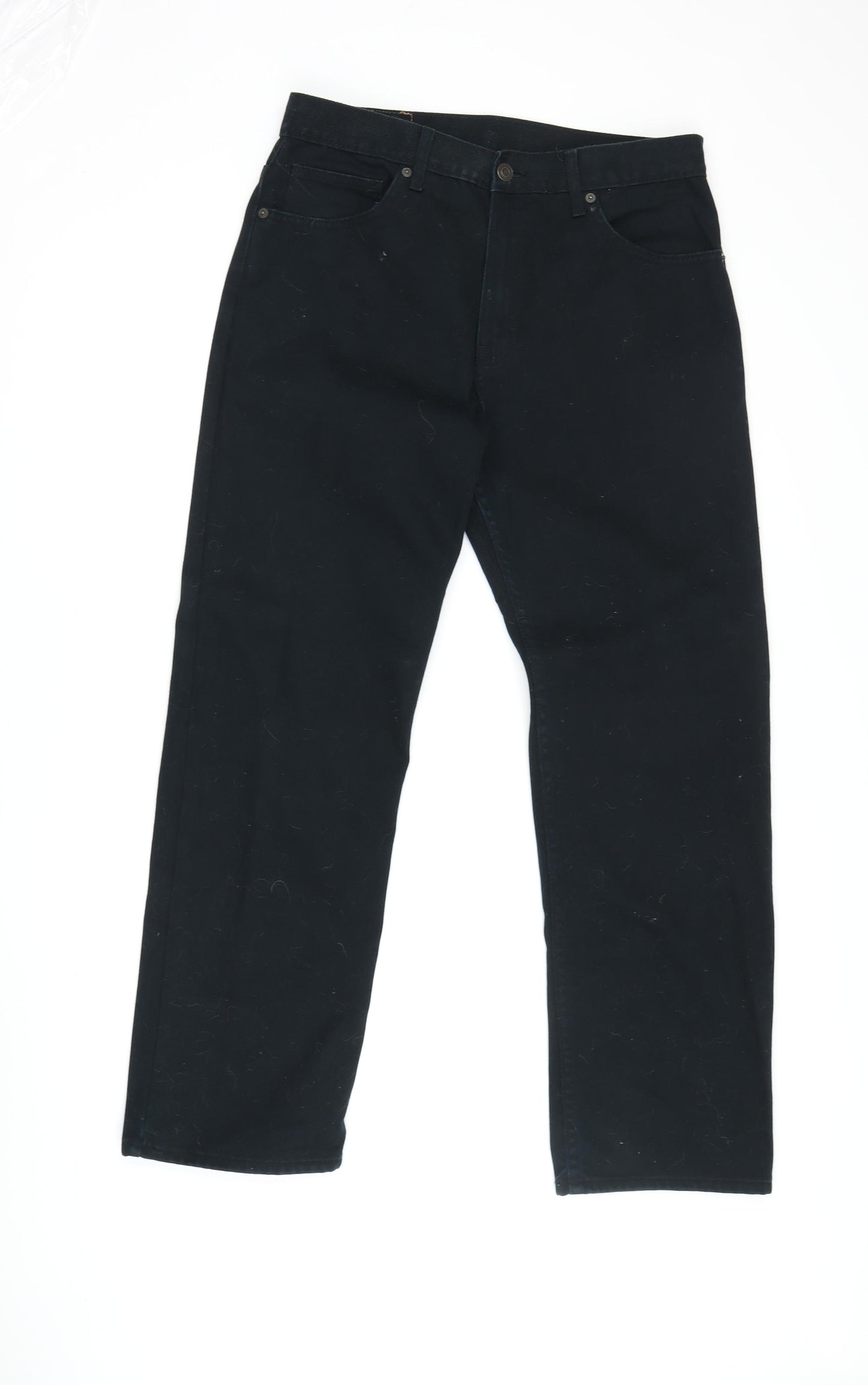 Marks and Spencer Men's Black Straight Jeans Size 32