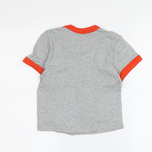 Levi's Boys Grey Ringer T-Shirt XS - Logo Graphic Print
