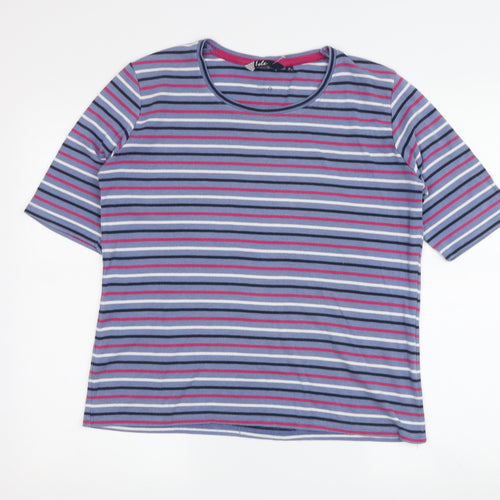 Isle Women's Multicoloured Striped T-Shirt Size 14