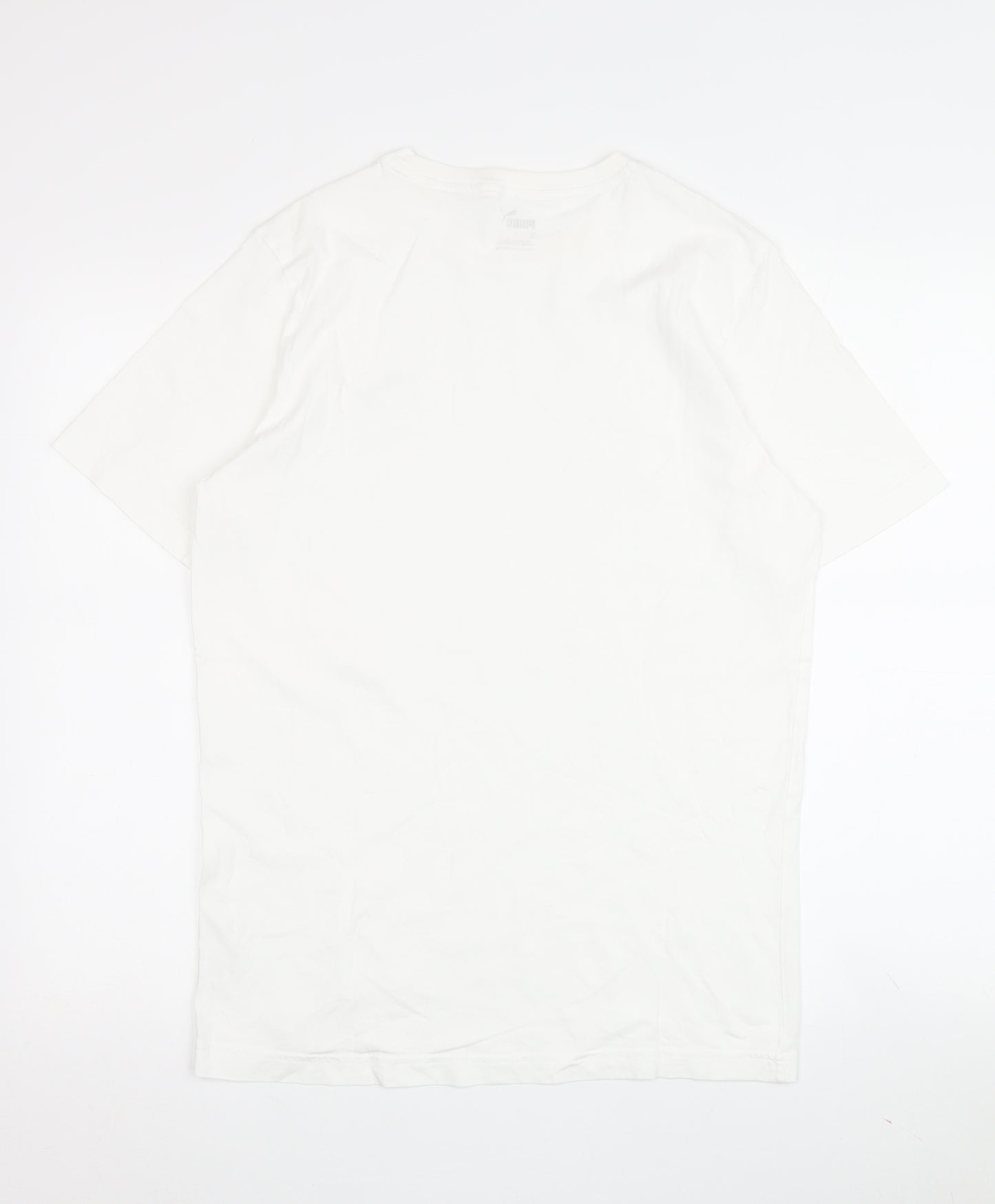 Puma White Men’s T-Shirt S - Breathable Jersey Casual