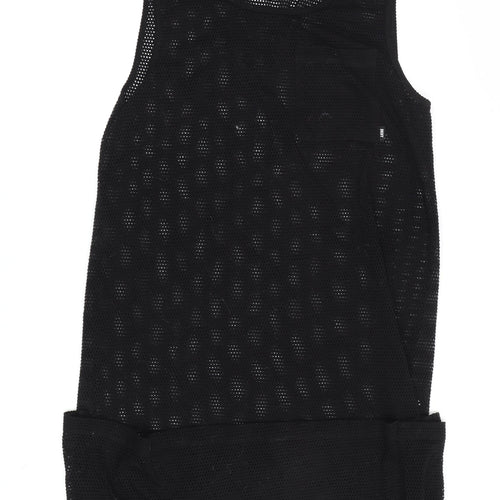 DKNY Women's Black Mesh Tank Dress M