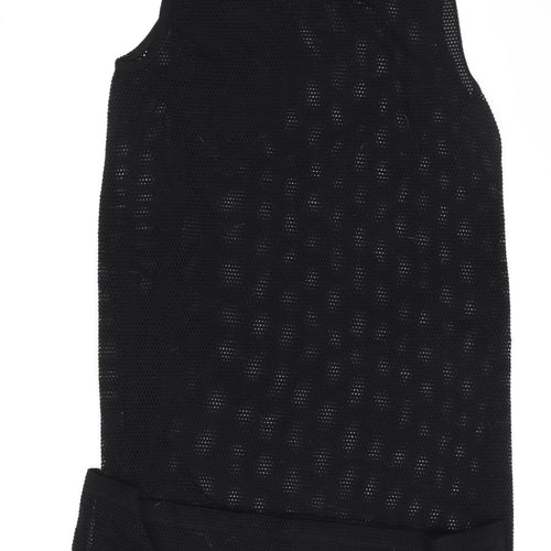 DKNY Women's Black Mesh Tank Dress M