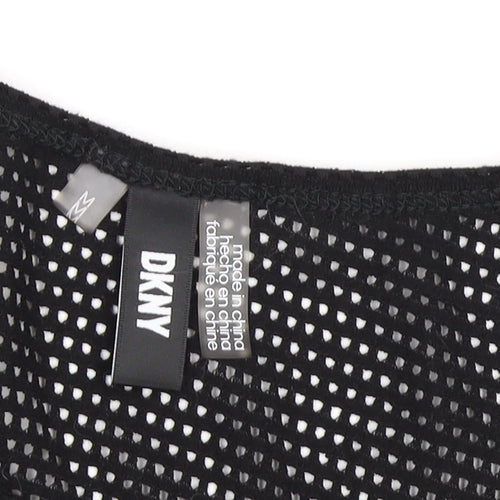 DKNY Women's Black Mesh Tank Dress M