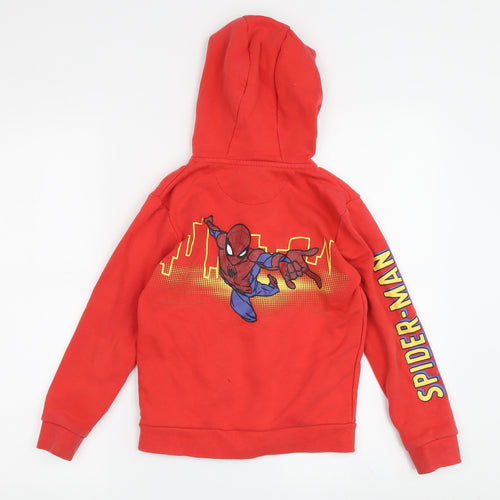 Marks and Spencer Boys Red Spider-Man Hoodie - 6-7 Years