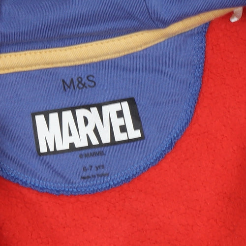 Marks and Spencer Boys Red Spider-Man Hoodie - 6-7 Years