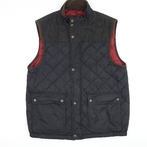 Marks and Spencer Men's Black Medium Quilted Waistcoat
