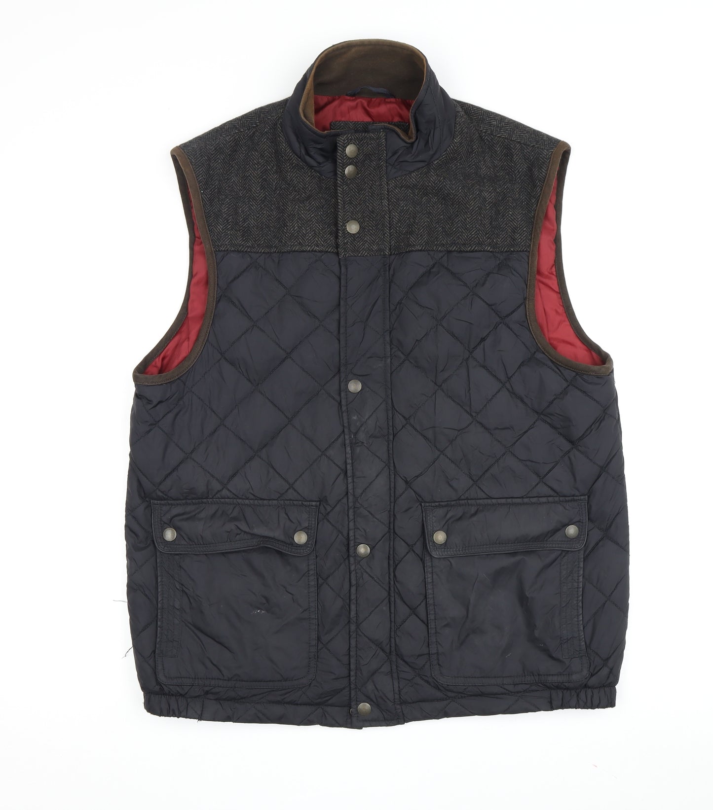 Marks and Spencer Men's Black Medium Quilted Waistcoat