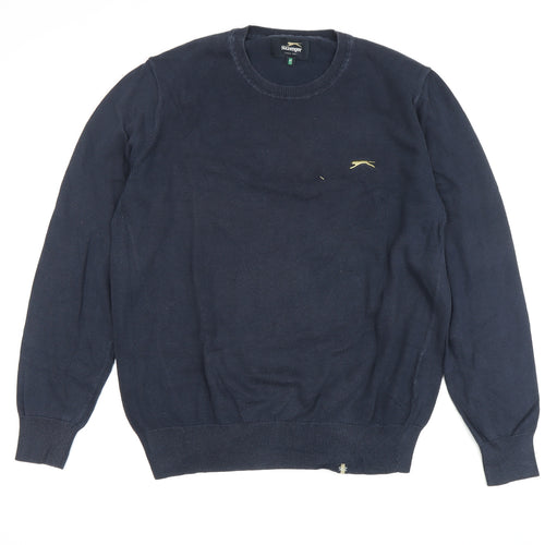 Slazenger Men's Blue Medium Pullover Jumper