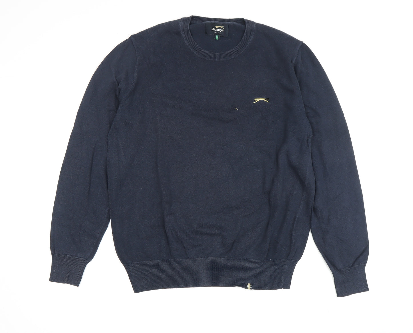 Slazenger Men's Blue Medium Pullover Jumper