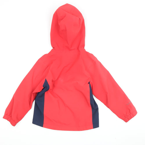 Sprayway Boys Colourblock Rain Coat Red/Blue 4-5 Years
