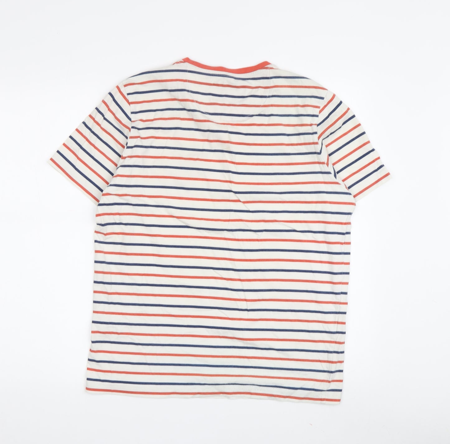 GET YOUR GUIDE Men's Multicoloured Striped T-Shirt M