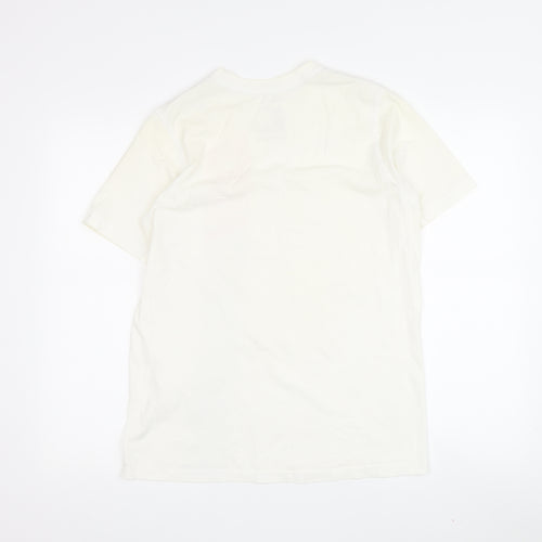 Nike Men's White Graphic Print T-Shirt XL