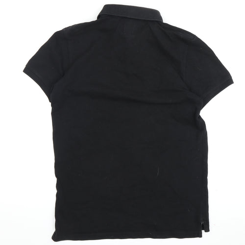 Jack Wills Men's Black S Polo Shirt Logo Accents