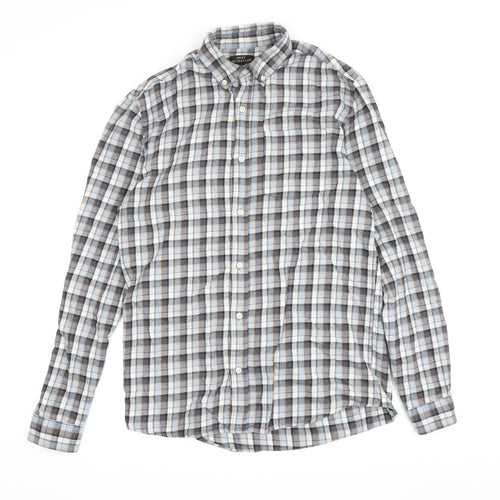 Next Signature Men's Grey Check Shirt Size S