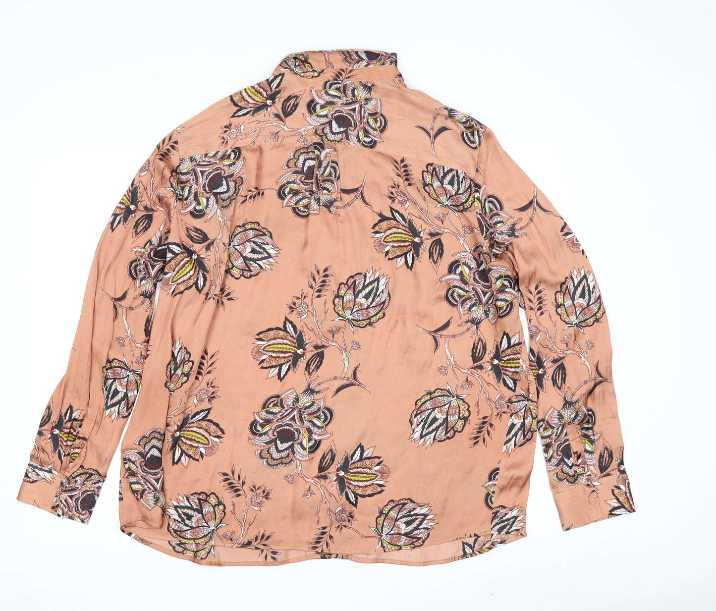 Marks and Spencer Women's Pink Floral Blouse Size 18 Regular Fit