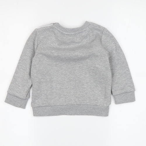 McKenzie Boys Grey Pullover Sweatshirt, 2 Years, Casual Logo Design