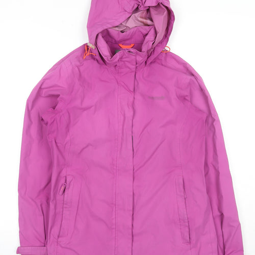Regatta Women's Purple Mid Length Hooded Jacket Size 10