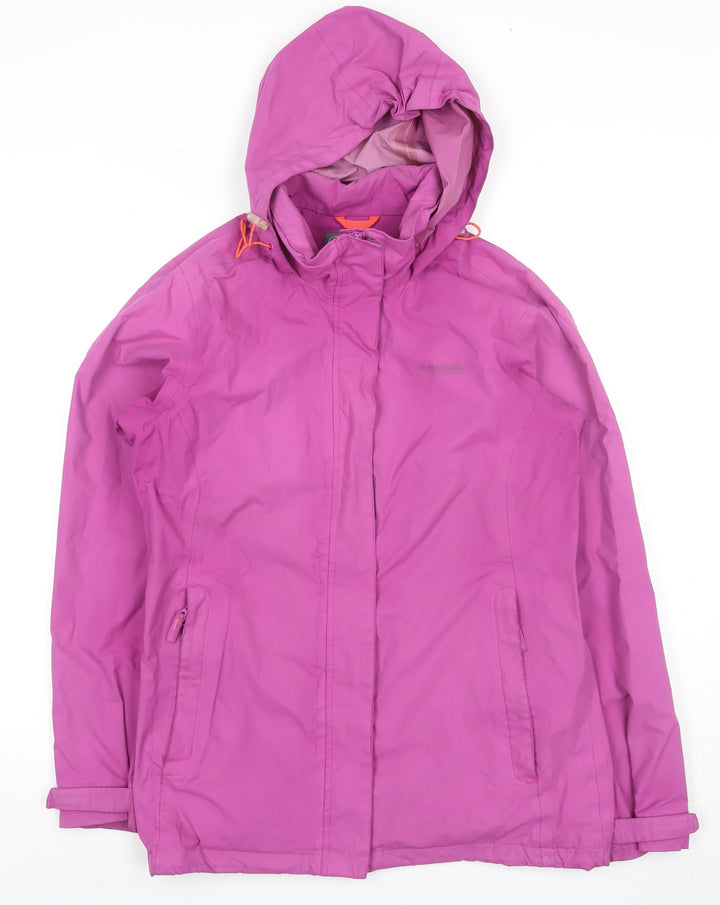 Regatta Women's Purple Mid Length Hooded Jacket Size 10