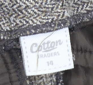 Cotton Traders Women's Brown Trousers Size 14